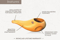 Ergonomic Ceramic Neti Pot - Sattvic Health Store  - An Ayurveda Products Store for Australia