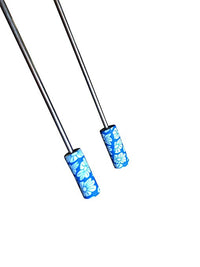 Premium Tongue Scraper 100% Stainless Steel - Artisan Crafted Clay Tips - Sattvic Health Store  - An Ayurveda Products Store for Australia