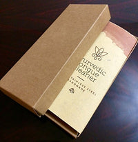 Premium Tongue Scraper 100% Stainless Steel - Artisan Crafted Clay Tips - Sattvic Health Store  - An Ayurveda Products Store for Australia