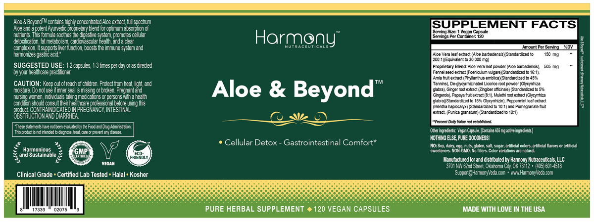 Harmony Veda |  Aloe Capsules