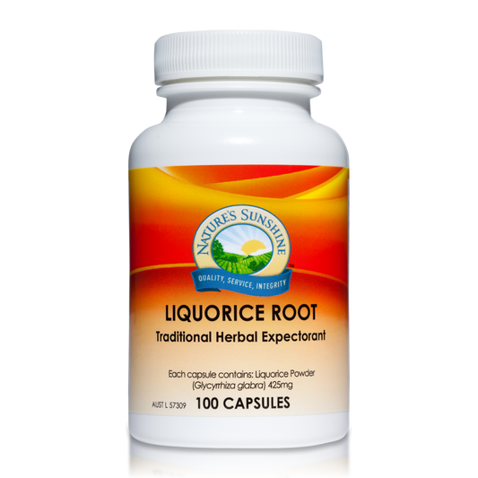 Natures Sunshine Liquorice Root Capsules buy from Sattvic Health Store Australia