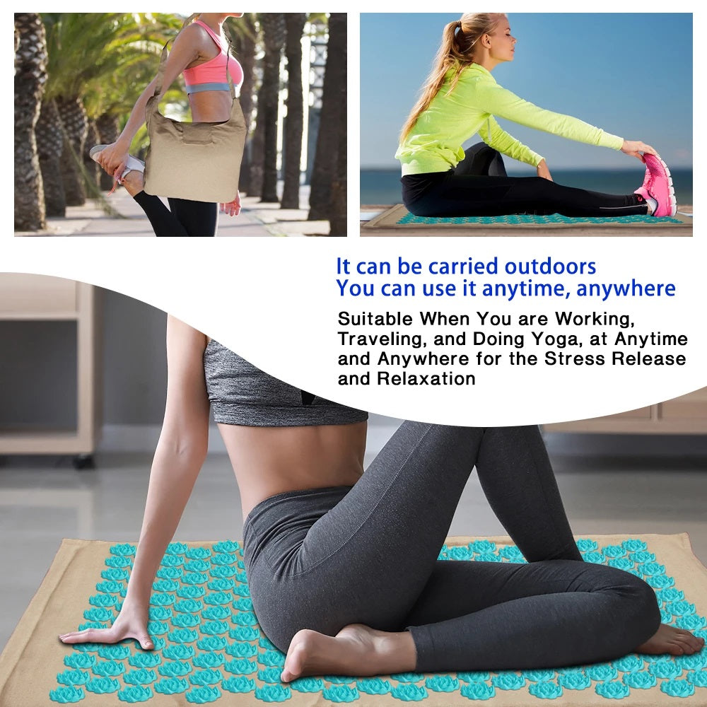 SG | Acupressure Mat, Bag and Pillow Set | Navy Blue