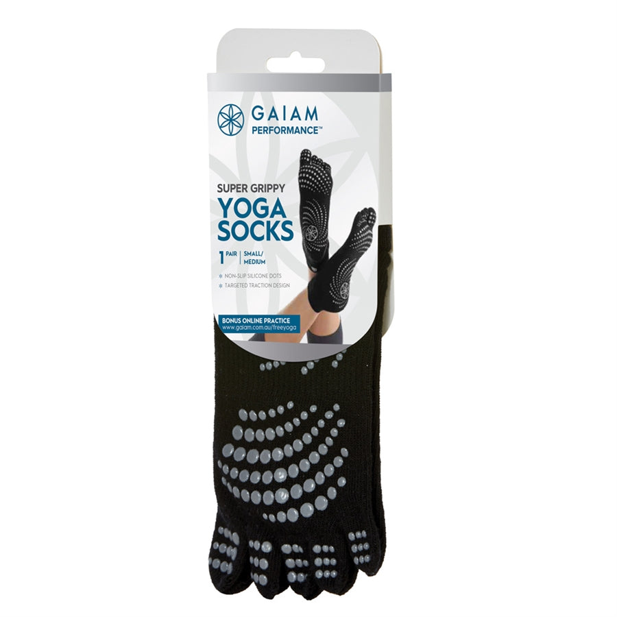 gaiam | performance super grippy yoga socks