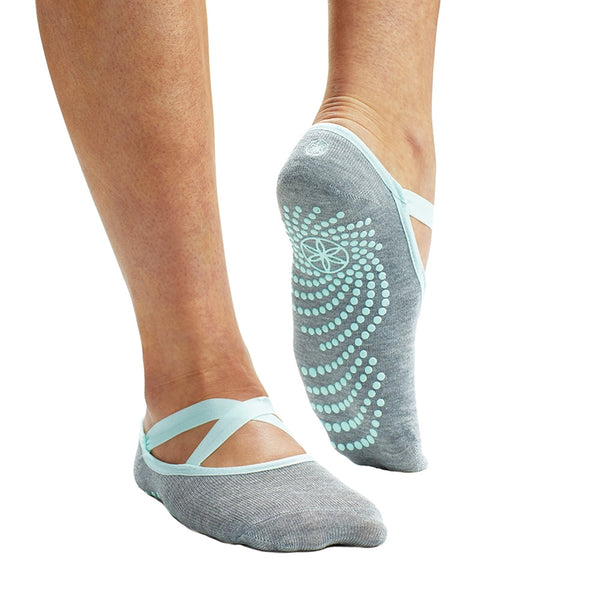 Gaiam | Performance Pilates & Barre Grippy Sock | Mint