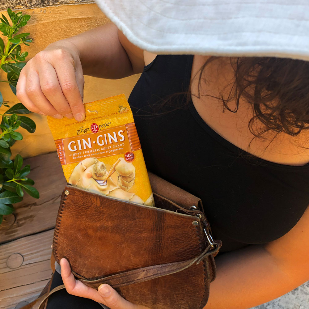 THE GINGER PEOPLE | Gin Gins Ginger Candy Bag | Chewy Spicy Turmeric | 60g