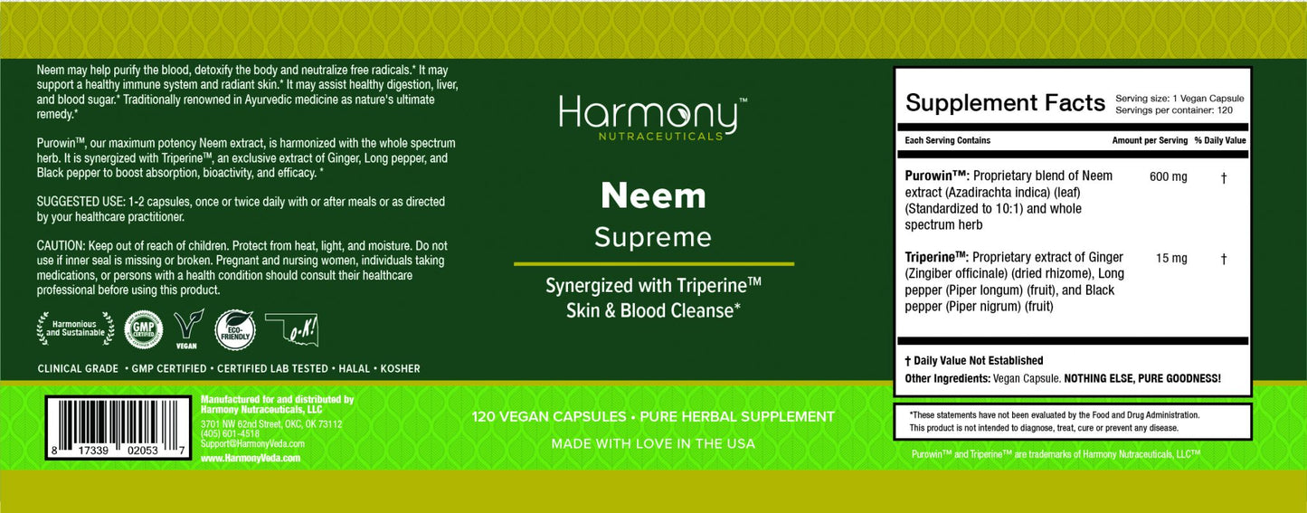 harmony veda neem capsules